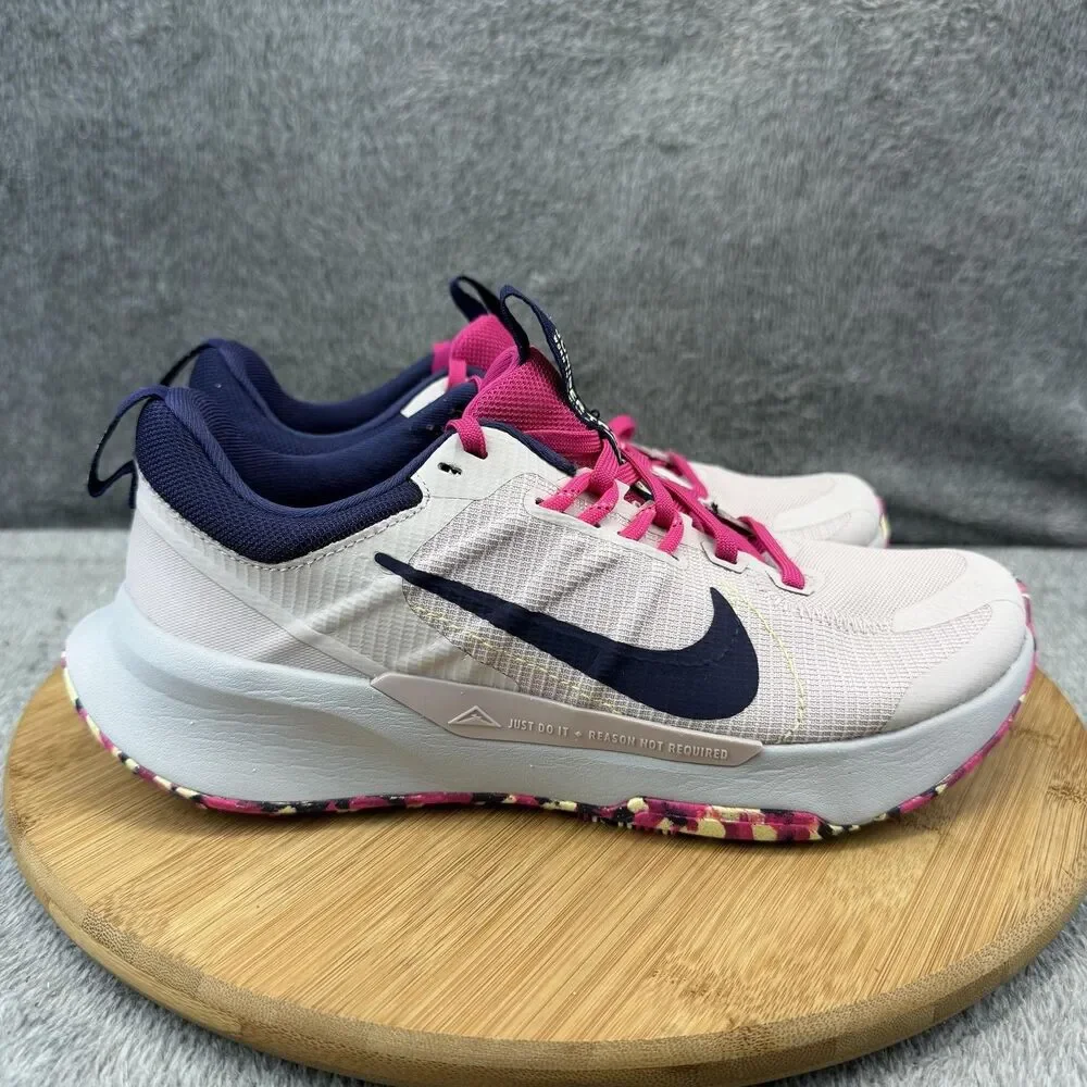 Nike Juniper Trail Shoes Womens Size 7.5 Pink Navy Running Sneakers DM0821-005